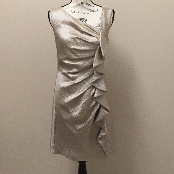 Suzi Chin for Maggy Boutique Dresses & Skirts - Suzi Chin beige shimmer dress